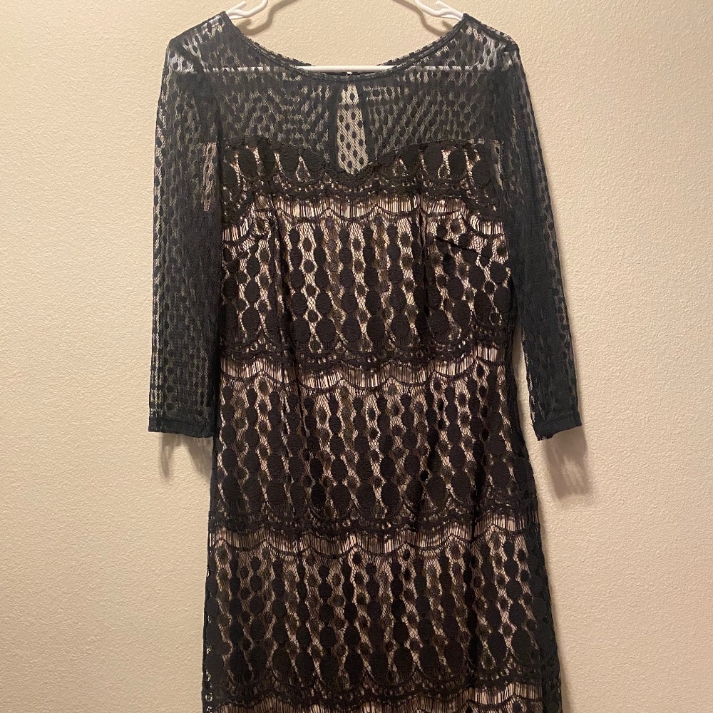 Black lace dress